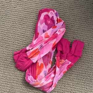 Little Sleepies Pink and Purple Heart Pajama Set